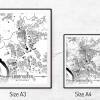 Stadtplan LEVERKUSEN - Just a Map I Digitaldruck Stadtkarte citymap City Poster Kunstdruck Stadt Karte Bild 5