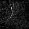 Stadtplan GÖTTINGEN - Just a Black Map I Digitaldruck Stadtkarte citymap City Poster Kunstdruck Stadt Karte Bild 2