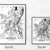 Stadtplan MAGDEBURG - Just a Map I Digitaldruck Stadtkarte citymap City Poster Kunstdruck Stadt Karte Bild 5