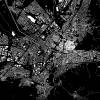 Stadtplan FREIBURG - Just a Black Map I Digitaldruck Stadtkarte citymap City Poster Kunstdruck Stadt Karte Bild 3