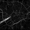 Stadtplan FRANKFURT - Just a Black Map I Digitaldruck Stadtkarte citymap City Poster Kunstdruck Stadt Karte Bild 2
