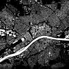Stadtplan FRANKFURT - Just a Black Map I Digitaldruck Stadtkarte citymap City Poster Kunstdruck Stadt Karte Bild 3