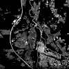 Stadtplan FÜRTH - Just a Black Map I Digitaldruck Stadtkarte citymap City Poster Kunstdruck Stadt Karte Bild 3