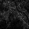 Stadtplan BONN - Just a Black Map I Digitaldruck Stadtkarte citymap City Poster Kunstdruck Stadt Karte Bild 2