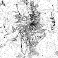 Stadtplan MARBURG - Just a Map I Digitaldruck Stadtkarte citymap City Poster Kunstdruck Stadt Karte Bild 4