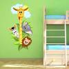 040 Wandtattoo Messlatte Maßstab Kind Kinderzimmer Safari Tiere - Wunderschöne Kinderzimmer Sticker Bild 5