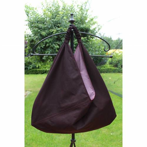 Origami-Tasche XXL Shopper Beutel japanische Einkaufstasche Bento-Bag weinrot