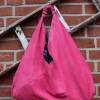 Origami-Tasche XXL Shopper Beutel japanische Einkaufstasche Bento-Bag pink Waschleder Bild 2