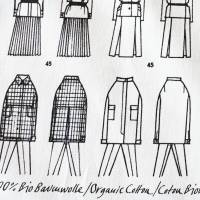 FASHION ILLUSTRATIONEN TISCHLÄUFER Modezeichnungen 1960er Jahre, Bio Baumwolle Bild 9