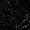 Stadtplan BOTTROP - Just a Black Map I Digitaldruck Stadtkarte citymap City Poster Kunstdruck Stadt Karte Bild 2