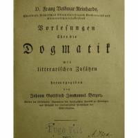 Vorlesung über die Dogmatik  - 1806 - mit litterarischen Zusätzen von Berger,Verlag Heidelschen Bild 1