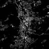Stadtplan GERA - Just a Black Map I Digitaldruck Stadtkarte citymap City Poster Kunstdruck Stadt Karte Bild 3