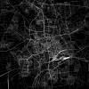 Stadtplan BRAUNSCHWEIG - Just a Black Map I Digitaldruck Stadtkarte citymap City Poster Kunstdruck Stadt Karte Bild 2
