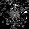 Stadtplan BRAUNSCHWEIG - Just a Black Map I Digitaldruck Stadtkarte citymap City Poster Kunstdruck Stadt Karte Bild 3
