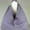 Origami-Tasche XXL Shopper Beutel japanische Einkaufstasche Bento-Bag Schmetterlinge lila flieder Bild 5