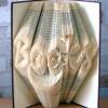 gefaltetes Buch - Books // Bookfolding // Book Art // Buchkunst // Geschenk // Dekoration Bild 3