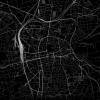Stadtplan DARMSTADT - Just a Black Map I Digitaldruck Stadtkarte citymap City Poster Kunstdruck Stadt Karte Bild 2