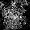 Stadtplan DARMSTADT - Just a Black Map I Digitaldruck Stadtkarte citymap City Poster Kunstdruck Stadt Karte Bild 4