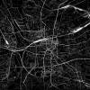 Stadtplan DORTMUND - Just a Black Map I Digitaldruck Stadtkarte citymap City Poster Kunstdruck Stadt Karte Bild 2