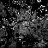 Stadtplan DORTMUND - Just a Black Map I Digitaldruck Stadtkarte citymap City Poster Kunstdruck Stadt Karte Bild 3