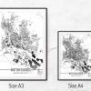 Stadtplan NORDHAUSEN - Just a Map I Digitaldruck Stadtkarte citymap City Poster Kunstdruck Stadt Karte Bild 5