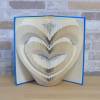 gefaltetes Buch - Zwei Herzen // Buchkunst // Bookfolding // Dekoration // Geschenk // Hochzeit // Valentinstag // Liebe Bild 1