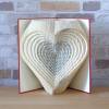 gefaltetes Buch - Herzen 3D // Buchkunst // Bookfolding // Liebe // Hochzeit // Valentinstag // Muttertag Bild 4