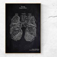 The Lung No. 3 - Patent-Style - Anatomie-Poster Bild 1