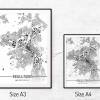 Stadtplan REUTLINGEN - Just a Map I Digitaldruck Stadtkarte citymap City Poster Kunstdruck Stadt Karte Bild 5