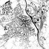Stadtplan SAALFELD - Just a Map I Digitaldruck Stadtkarte citymap City Poster Kunstdruck Stadt Karte Bild 4