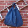 Origami-Tasche XXL Shopper Beutel japanische Einkaufstasche Bento-Bag Denim & sommerlich Bild 2