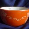 Orange Teekanne mit Tasse für 2 Tassen Tee mit Drachen Bild 4