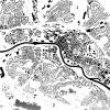 Stadtplan SAARBRÜCKEN - Just a Map I Digitaldruck Stadtkarte citymap City Poster Kunstdruck Stadt Karte Bild 3