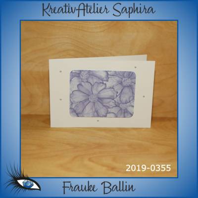 [2019-0355] Klappkarte "Ohne Thema" - mit Motivpapier