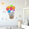 076 Wandtattoo Teddy in Kiste Luftballon Kinderzimmer Aufkleber Sticker - in 6 Größen - niedliche Kinderzimmer Sticker und Aufkleber Bild 2