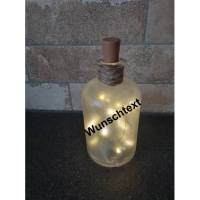 Leuchtflasche LED Wunschtext Bild 1