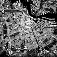Stadtplan AMSTERDAM - Just a Black Map I Digitaldruck Stadtkarte citymap City Poster Kunstdruck Stadt Karte Bild 4