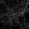 Stadtplan KREFELD - Just a Black Map I Digitaldruck Stadtkarte citymap City Poster Kunstdruck Stadt Karte Bild 2