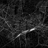 Stadtplan KARLSRUHE - Just a Black Map I Digitaldruck Stadtkarte citymap City Poster Kunstdruck Stadt Karte Bild 2