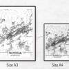 Stadtplan WUPPERTAL - Just a Map I Digitaldruck Stadtkarte citymap City Poster Kunstdruck Stadt Karte Bild 5