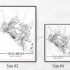 Stadtplan ZELLA-MEHLIS - Just a Map I Digitaldruck Stadtkarte citymap City Poster Kunstdruck Stadt Karte Bild 5