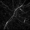 Stadtplan BIELEFELD - Just a Black Map I Digitaldruck Stadtkarte citymap City Poster Kunstdruck Stadt Karte Bild 2
