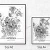 Stadtplan DARMSTADT - Just a Map I Digitaldruck Stadtkarte citymap City Poster Kunstdruck Stadt Karte Bild 5