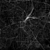 Stadtplan LEIPZIG - Just a Black Map I Digitaldruck Stadtkarte citymap City Poster Kunstdruck Stadt Karte Bild 2