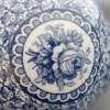 Schöne kleine Vase von Franz Anton Mehlem-Bonn mit Blaumalerei Bild 6
