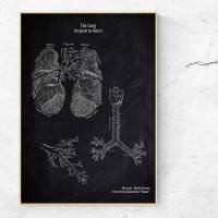 The Lung No. 4 - Patent-Style - Anatomie-Poster Bild 1
