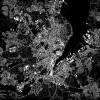 Stadtplan KIEL - Just a Black Map I Digitaldruck Stadtkarte citymap City Poster Kunstdruck Stadt Karte Bild 4