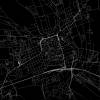 Stadtplan GOTHA - Just a Black Map I Digitaldruck Stadtkarte citymap City Poster Kunstdruck Stadt Karte Bild 2