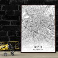 Stadtplan BERLIN - Just a Map I Digitaldruck Stadtkarte citymap City Poster Kunstdruck Stadt Karte Bild 1
