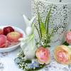 Osterdeko mit Osterhase, Tischdeko mit Blumen, Geschenk im Frühling Bild 4